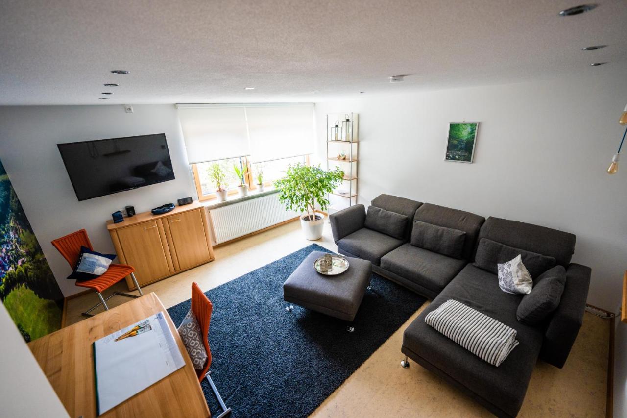 Laendliche 2-Zimmer Wohnung Bad Ditzenbach Extérieur photo